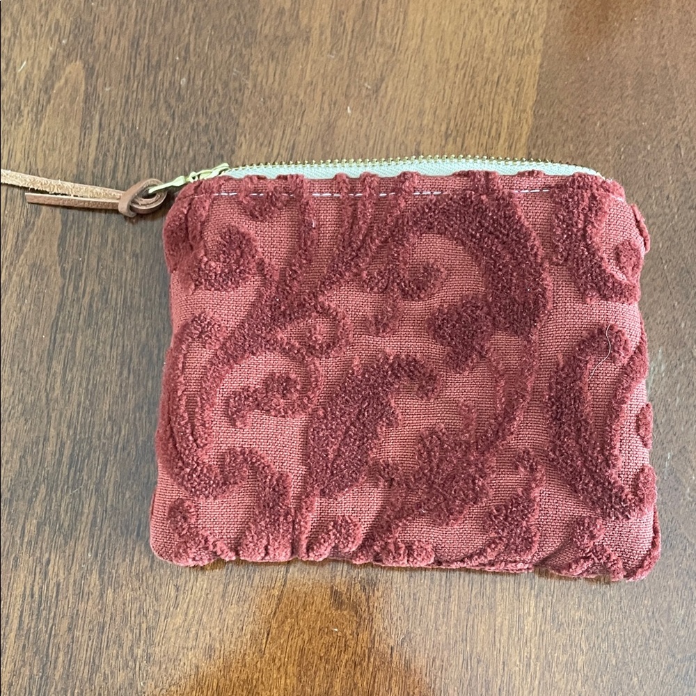 Elegant Textured Clutch in Rich Burgundy
